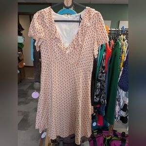 Madewell Floral V-Neck Dress, Women's 00